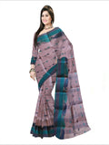 Pradip Fabrics Woven Cream color Pure Tant cotton  Saree