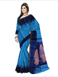 Pradip Fabrics Woven sky blue and Blue color Soft Handloom Saree
