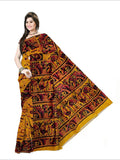 Pradip Fabrics Woven Yellow and Black color  Pure Silk Saree