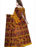 Pradip Fabrics Woven Yellow and Black color  Pure Silk Saree
