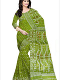 Pradip Fabrics Woven all over Soft  jamdani light green color Saree