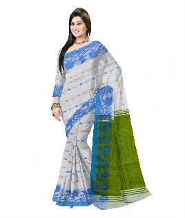 Pradip Fabrics Ethnic Woman's Tant cotton Silk Saree