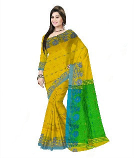 Pradip Fabrics Ethnic Woman's Tant cotton Silk Saree