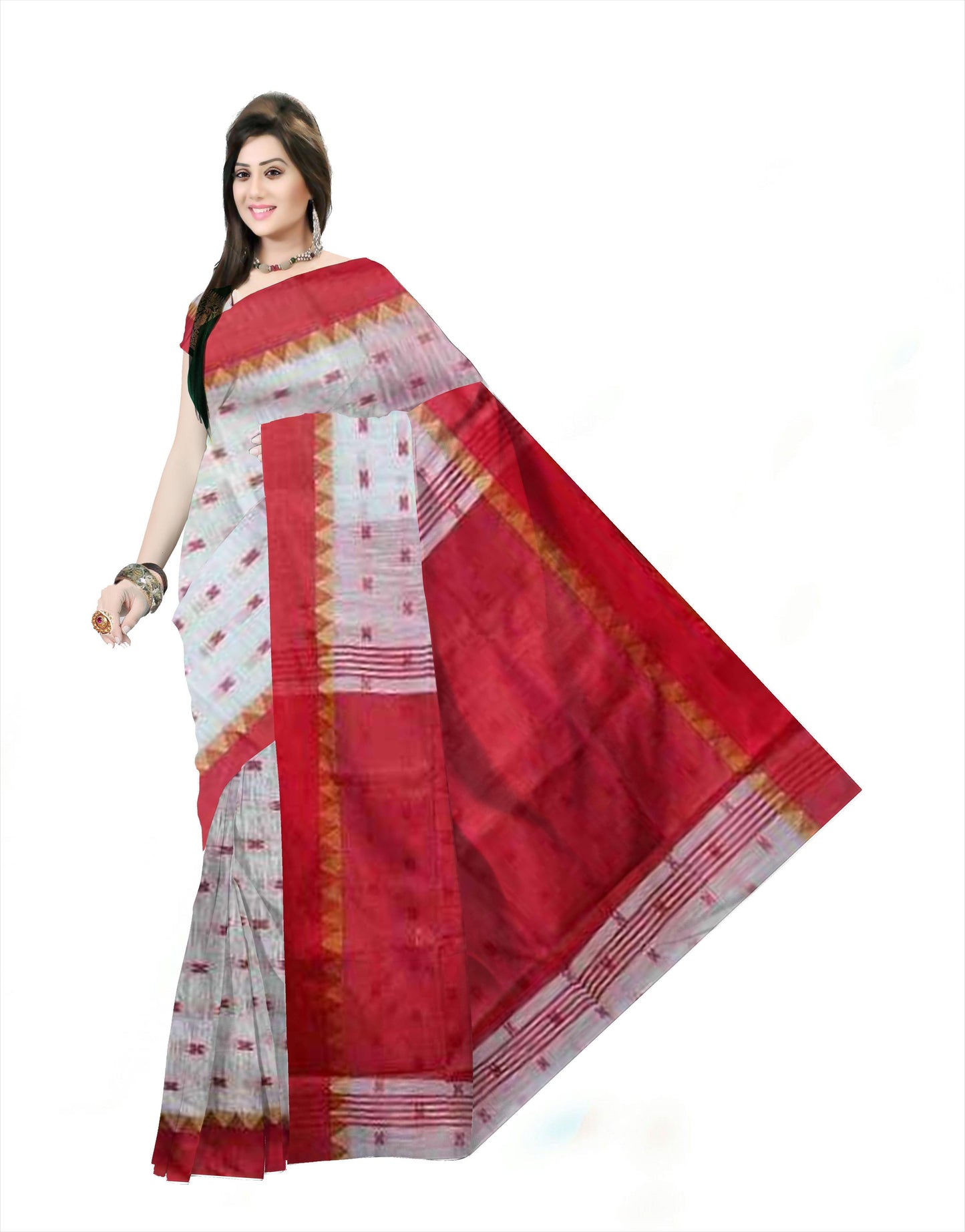 Pradip Fabrics Woman's 100% Khadi cotton Saree