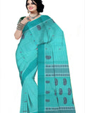 Pradip Fabrics Woven Tant Pure Cotton Saree (Green )