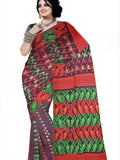 Pradip Fabrics Ethnic Women's Cotton Tant Gap Jamdani Saree