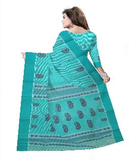 Pradip Fabrics Woven Tant Pure Cotton Saree (Green )