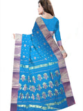 Pradip Fabrics Ethnic Women's Cotton Tant cotton sky blue Color Saree