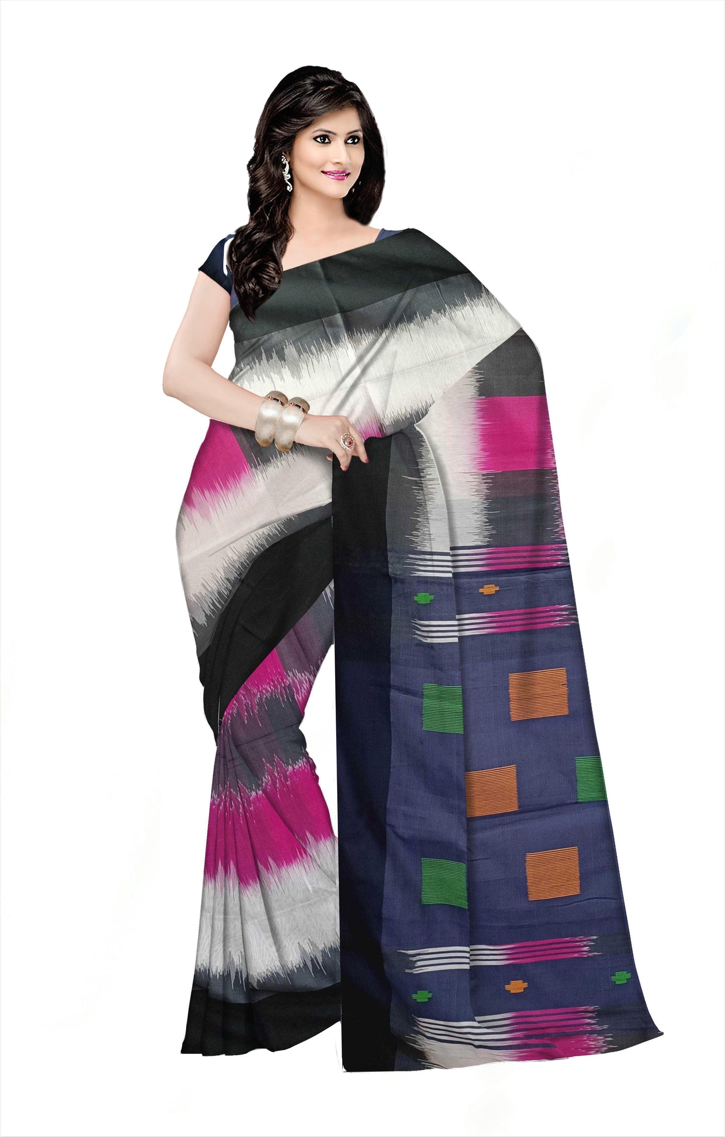 Pradip Fabrics Women's 100% linen cotton Saree