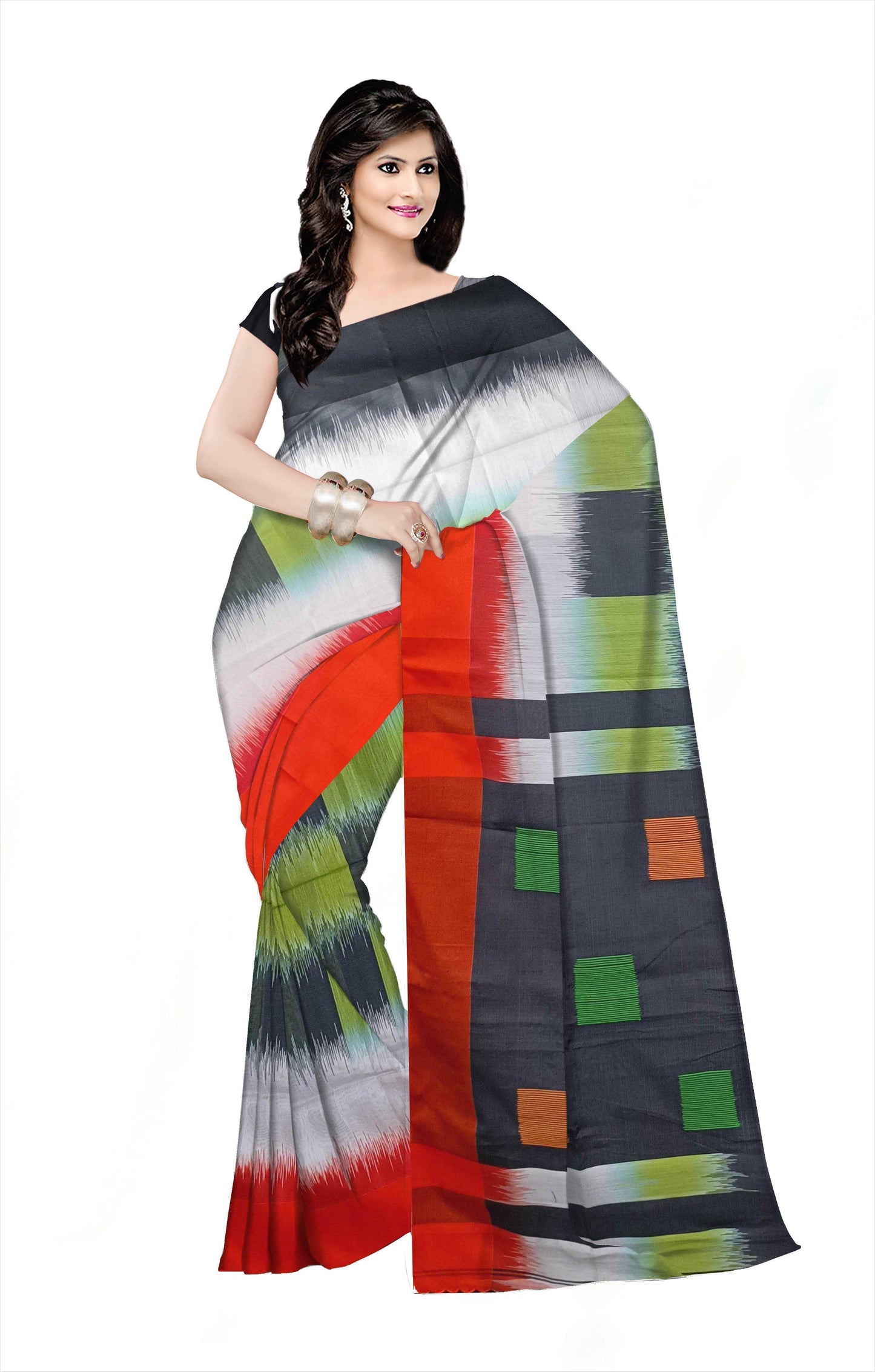 Pradip Fabrics Women's 100% linen cotton Saree