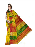 Pradip Fabrics Handloom Pure Tant  Gap jamdni Saree