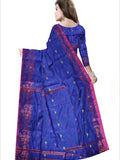 Pradip Fabrics Woven Blue color  Soft Handloom Saree