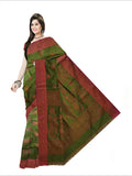 Pradip Fabrics Woven Soft Handloom Light green  Color Saree