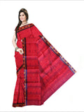 Pradip Fabrics Woven Red color  Pure Tant cotton  Saree