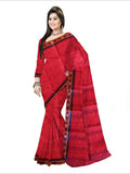 Pradip Fabrics Woven Red color  Pure Tant cotton  Saree