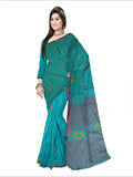 Pradip Fabrics Woven Soft Handloom pure cotton Sea Green   Color Saree