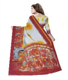 Pradip Fabrics Woman's 100% Khadi cotton Saree