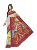 Pradip Fabrics Woman's 100% cotton Saree