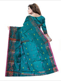 Pradip Fabrics Woven Sea green  Color Soft Handloom Saree