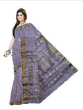 Pradip Fabrics Woven  Pure Tant Cotton Grey Color Saree