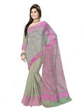Pradip Fabrics  Woman's Tant Handloom soft Jamdani Saree