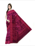 Pradip Fabrics Woven Soft Handloom Megenda  Color Saree