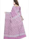 Pradip Fabrics  Woman's Tant Handloom soft Jamdani Saree