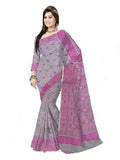 Pradip Fabrics  Woman's Tant Handloom soft Jamdani Saree