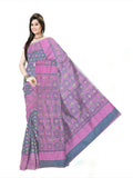 Pradip Fabrics  Woman's Tant Handloom soft Jamdani Saree