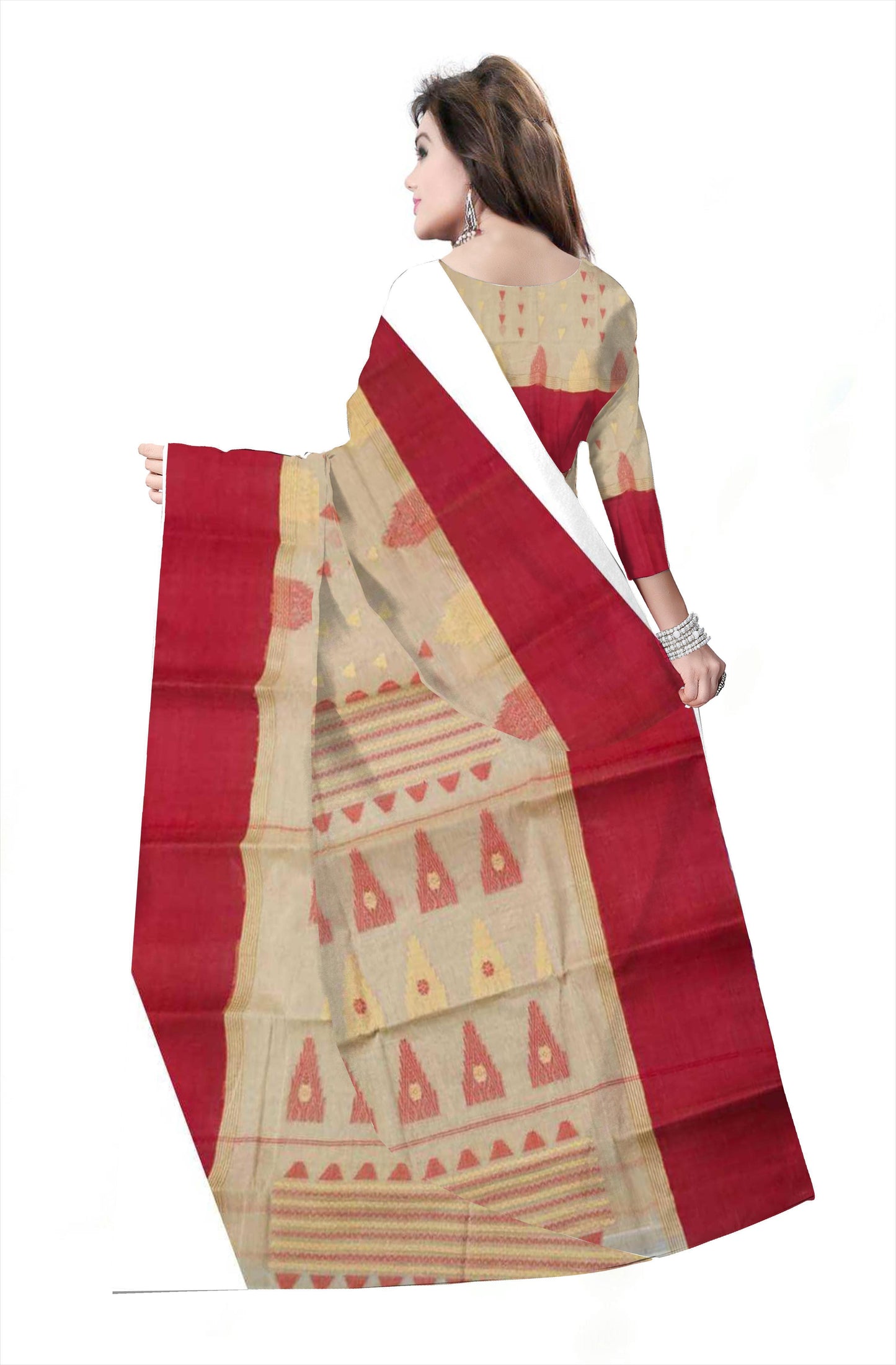 Pradip Fabrics Ethnic Woman's Tant cotton  Saree