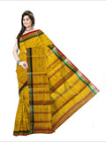 Pradip Fabrics Woven Yellow  color  Pure Tant cotton  Saree