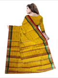 Pradip Fabrics Woven Yellow  color  Pure Tant cotton  Saree