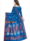 Pradip Fabrics Woven Sky blue color Soft Handloom Saree