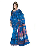 Pradip Fabrics Woven Sky blue color Soft Handloom Saree