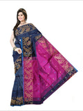 Pradip Fabrics Woven Grey and Pink Color Soft Handloom Saree