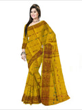 Pradip Fabrics Woven Yellow color  Soft Handloom Saree