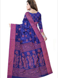 Pradip Fabrics Woven Soft Handloom Royal blue Color Saree