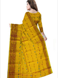 Pradip Fabrics Woven Yellow color  Soft Handloom Saree