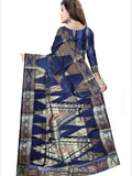 Pradip Fabrics Woven Blue Color Pure Tant cotton  Saree