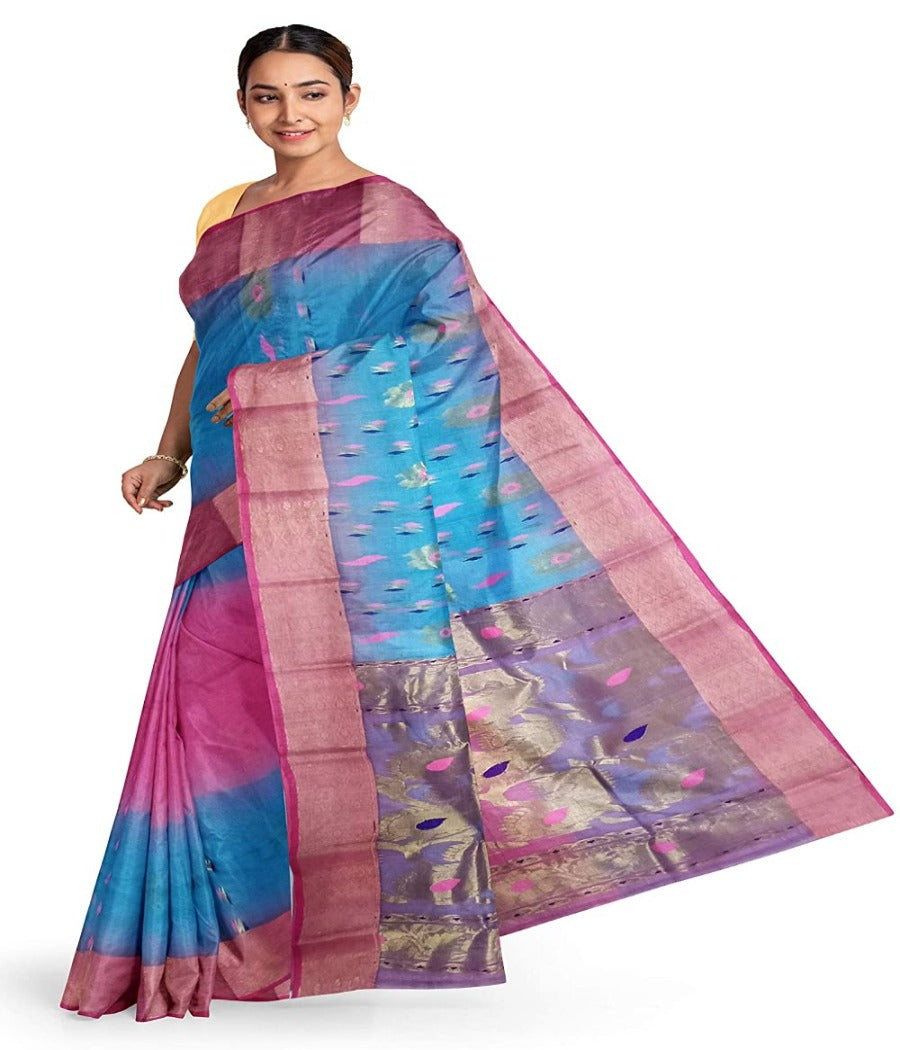 tant silk 2d bumper saree