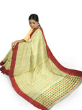 Bengal Tant Silk All Over Dhakai Jamdani saree