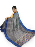 Pradip Fabrics Tant All Over Dhakai Jamdani Slat Grey Color Saree
