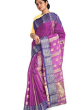 Pradip Fabrics Printed Tant Silk Blend Saree