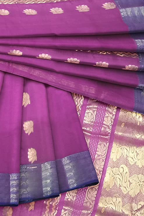 Pradip Fabrics Printed Tant Silk Blend Saree
