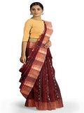 Pradip Fabrics Woven Tant Cotton Blend Saree
