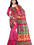 Pradip Fabrics Ethnic Women's Tant All Soft Dhakai Jamdani Saree