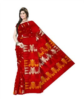 pradip fabrics saree red colour