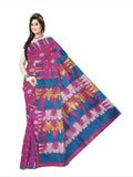 Pradip Fabrics Woven Tant Silk Red Color Saree