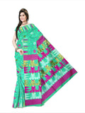 Pradip Fabrics Woven Tant Silk Red Color Saree