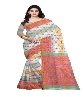 Pradip Fabrics Woven Tant Silk Saree